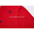 Gebreide trui met geborduurde flamingo-overhemdkraag voor jongens